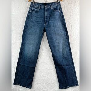 Mother High Waisted Tunnel Vision Sneak in Satisfaction Guaranteed Wide Leg